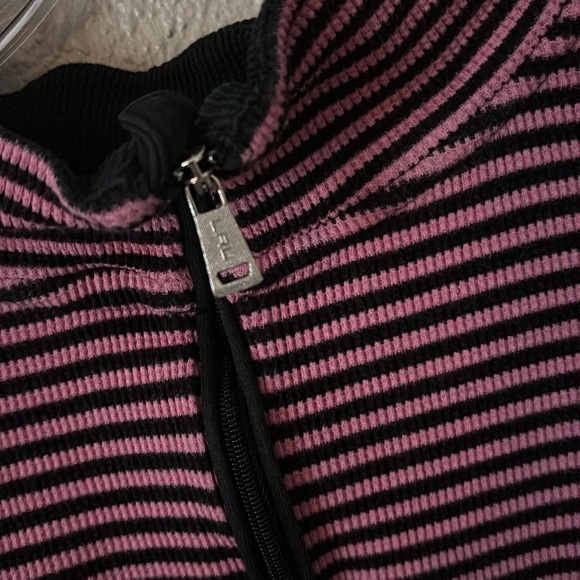 Lauren Ralph Lauren Active Women’s Quarter Zip Pullover, 3X, Pink/Black - Picture 3 of 5